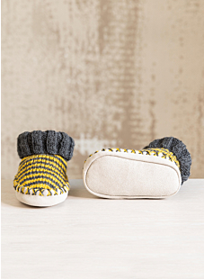 Striped children’s slippers