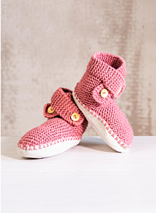 Adult garter stitch slippers