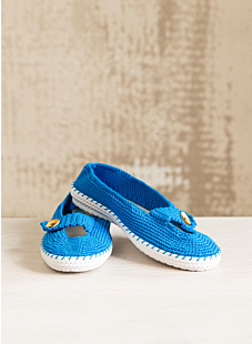 Crochet ballet shoes