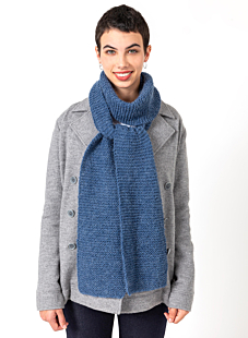 Garter stitch scarf