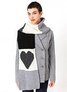 Heart scarf