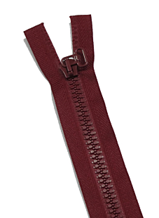 Open-end zip - bordeaux, 60 cm