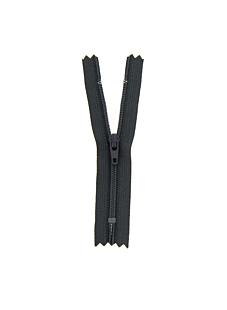 Fermeture nylon non séparable gris acier, 60 cm