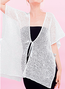 Special Issue COTON SATINE #02 Wrap cardigan
