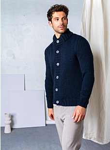 Jacket with high neck
