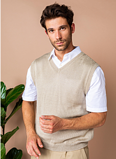 Tank top in stocking stitch