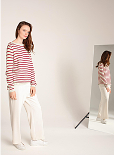 Shoulder button sweater