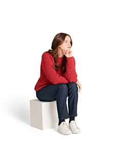 Raglan round neck jumper