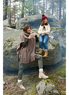 Intarsia round neck sweater