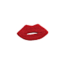 Set of 2 red lips patches - 37 x 20 mm