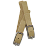 Pack of 2 imitation leather fastenings with buckle