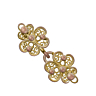 Pack of Two Pink Flower Metal Fasteners - 50 mm long