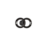 Pack of 2 Gunmetal Grey Fasteners - 30 mm long