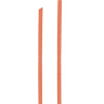 Orange satin ribbon with dots, 6 mm x 5 m