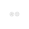 Pack of 20 clear nylon extra-strong press studs, Ø 10 mm