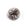 Grey flecked pompom with press stud, Ø 15 cm