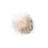 Pale pink pompom with press stud, Ø 15 cm