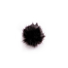 Baby fur bobble with press-stud, Ø9 mm, black