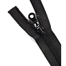 Eopen end zip - black, 55 cm
