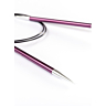 Circular needle, coloured metal, 6 mm - 80 cm, Knit Pro
