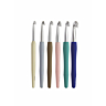 Pack of 6 Knit Pro 13 cm aluminium crochet hooks