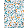 Length of green crested duck fabric, 100 x 150 cm