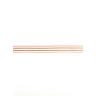 Pink/ecru striped ribbon, 8 mm x 5 m
