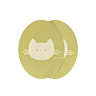 Pack of 2 cats perforated flexible reinforcements 7,5 X 9,5 cm