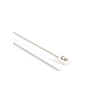 Straight needles, grey aluminium, 2 mm - 40 cm