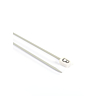 Straight needles, grey aluminium, 2.5 mm - 40 cm