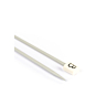 Straight needles, grey aluminium, 4 mm - 40 cm