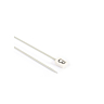 Straight needles, grey aluminium, 2 mm - 30 cm