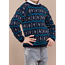 M0320 Fair Isle Sweater with round Collar