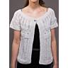 M0410 Short-sleeve openwork Cardigan
