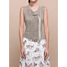 #02 Crochet sleeveless lacy waistcoat