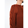 M0185 Sweater with Cable Sleeves