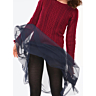 M0190 Round-neck Openwork Sweater