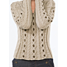 M0191 V-neck Cable Sweater