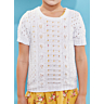 #03 and #10 Short-Sleeve Sweater and Short-Sleeve Openwork Sweater