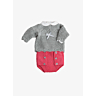 M0699 - M0700 Baby sweater with lacy edging and Diaper cover