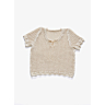 #05 Lace sweater with short sleeves