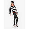 M0561 Asymmetrical striped sweater