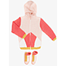 M1163 - M1164  Zipped hooded cardigan and color-block slippers