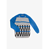 M1172 Intarsia sweater with round collar