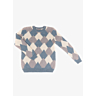 M1239 Intarsia sweater with round neck in pdf format