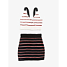 1001 - #1002 Striped top and striped skirt