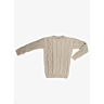 1044 Cabled sweater with round collar