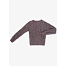 1047 Round neck sweater with lacework cables