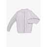1049 Zipped cardigan with cables