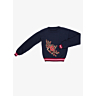 1056 Thin sweater with round collar